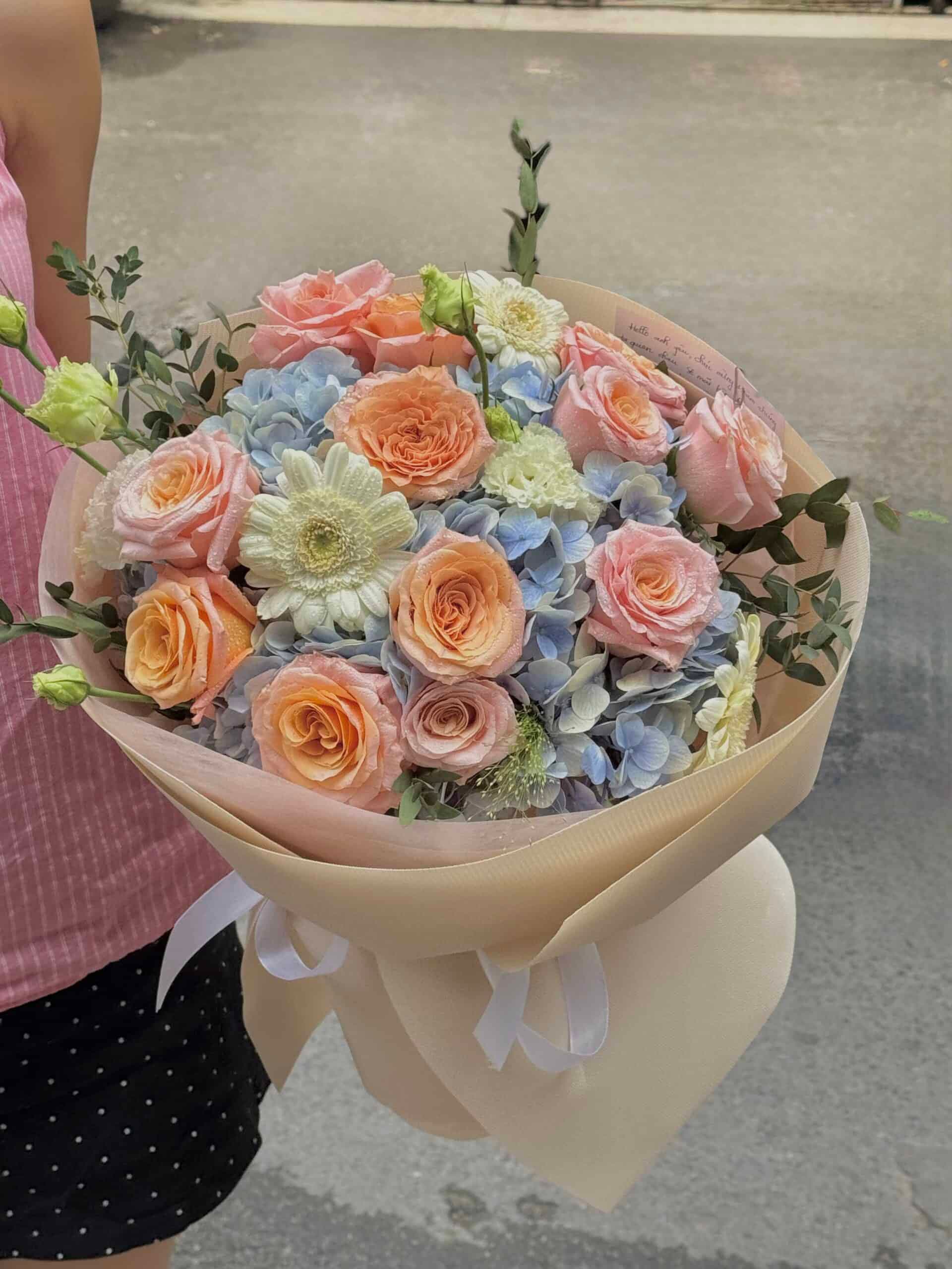 Hoa tú cầu tươi mẫu 38