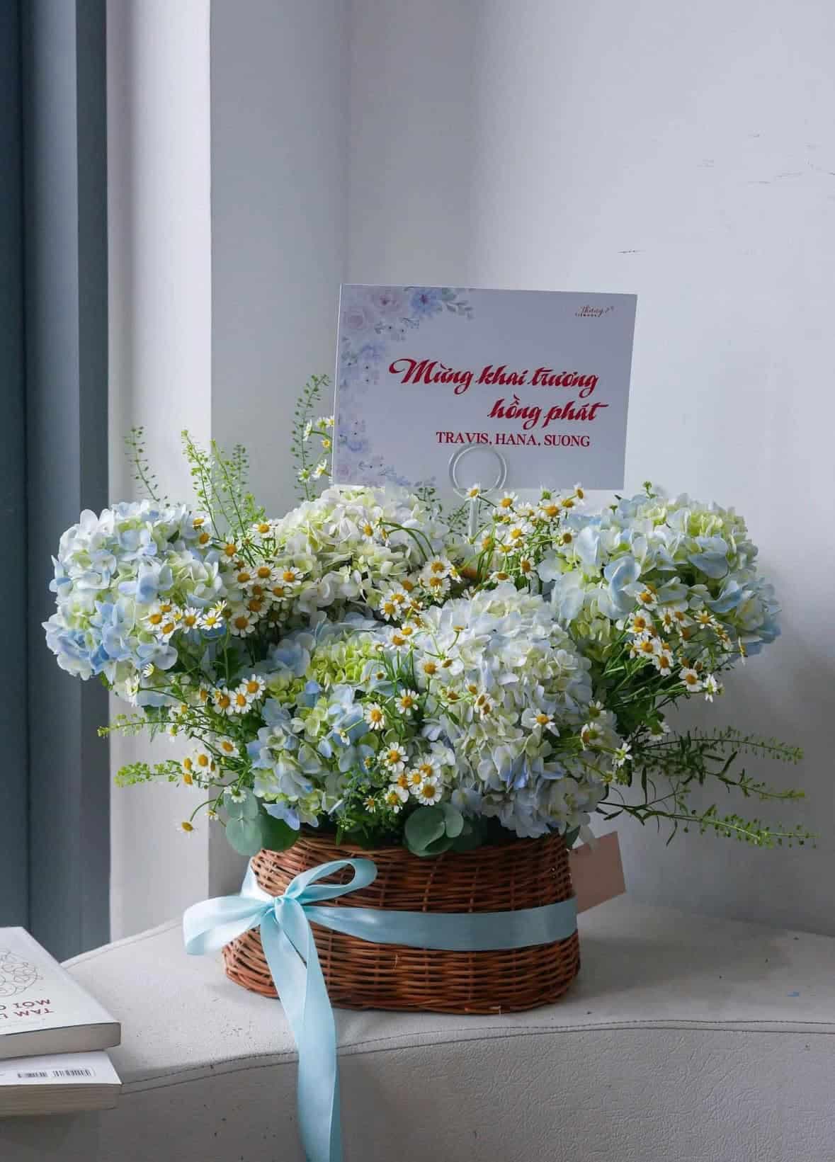 Giỏ hoa tươi mẫu 21