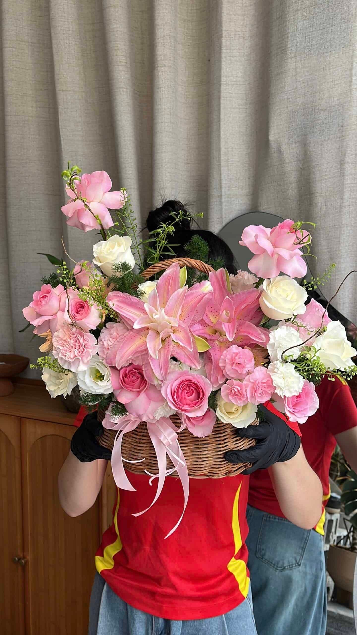 Giỏ hoa tươi mẫu 25