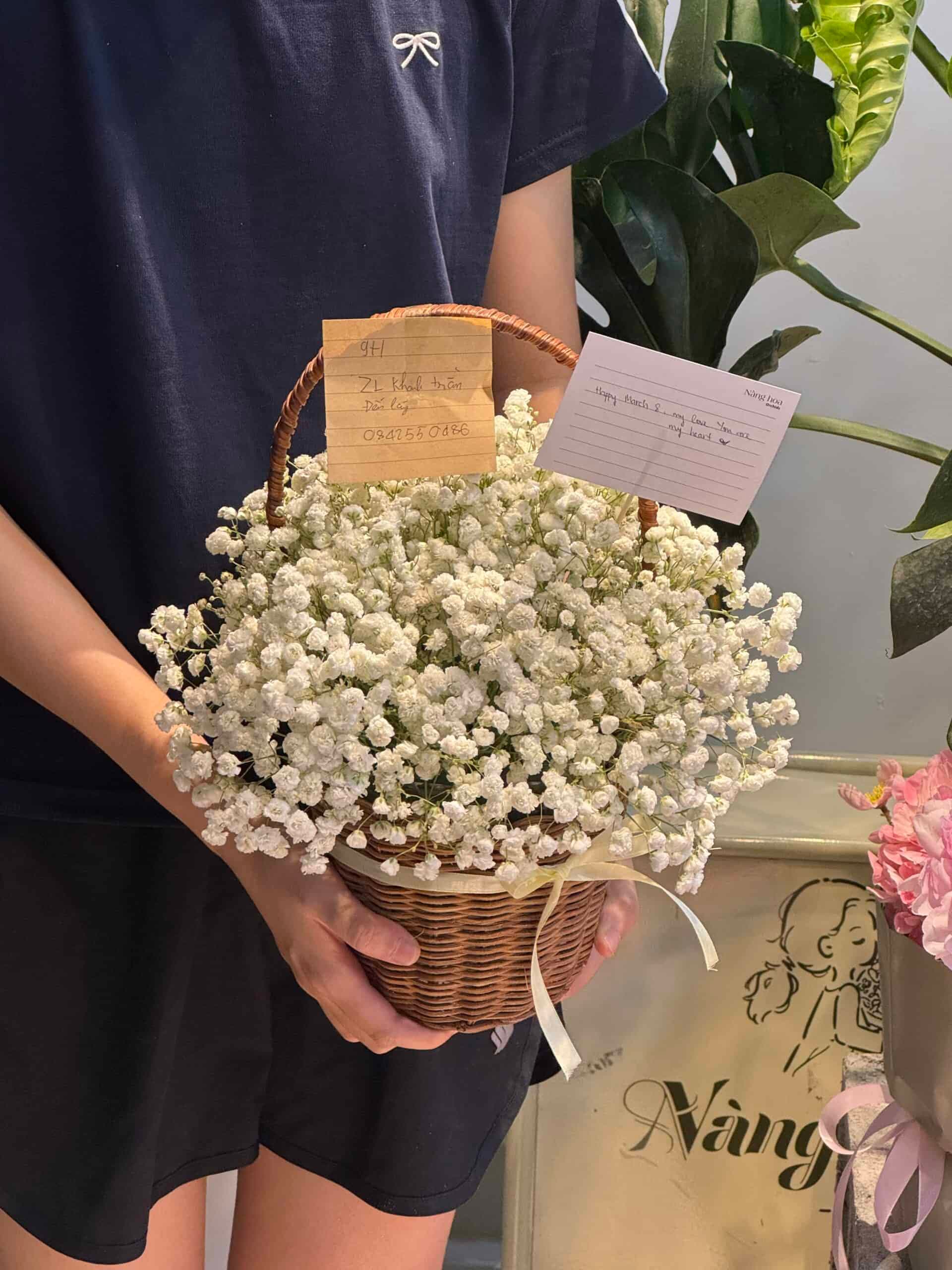 Giỏ hoa tươi mẫu 27